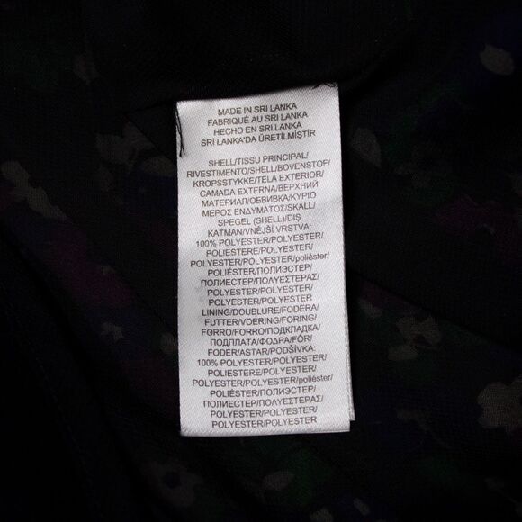 Lauren Ralph Lauren Georgette Cap Sleeve A-Line Floral Dress Women Size 10 (A6) - Picture 11 of 16